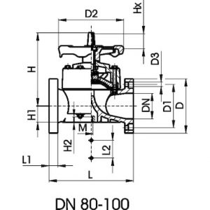 Diaphragm valve type 317 PVC-U With flanges PVC-U metric - Image 4