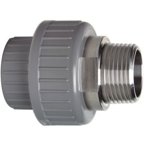 Závitový spoj ABS/oceľ d-R